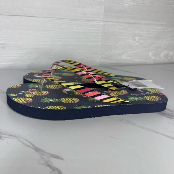 Vera Bradley toucan party flip flop sandal M 7/8 - Picture 12 of 13